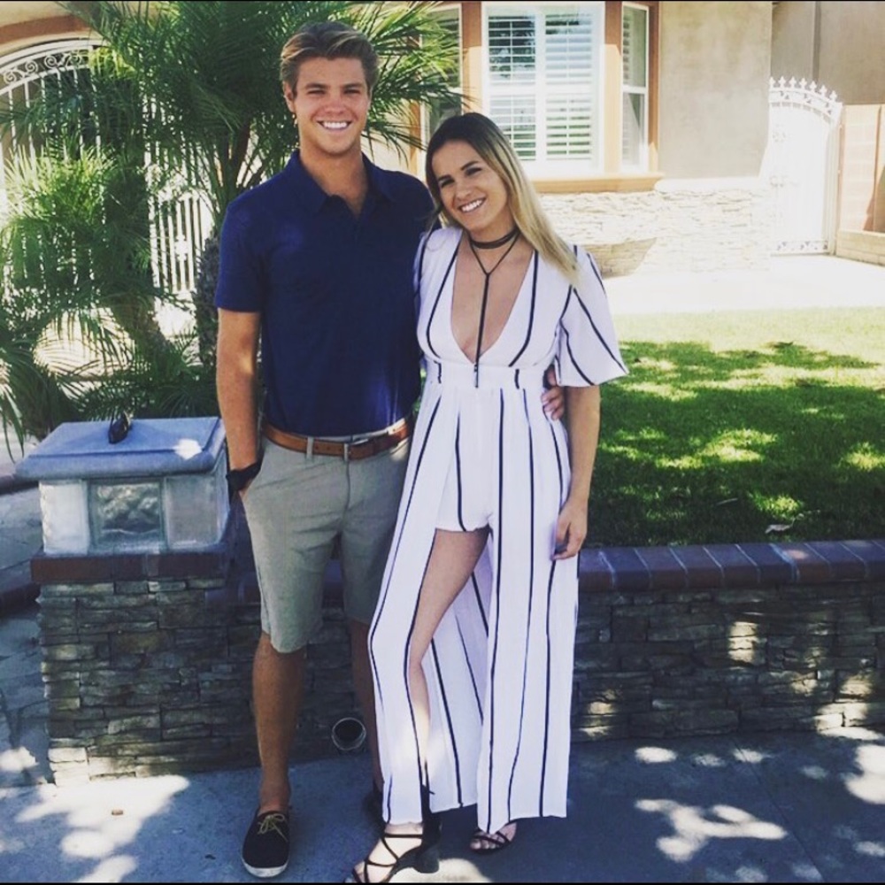 Selling white long romper